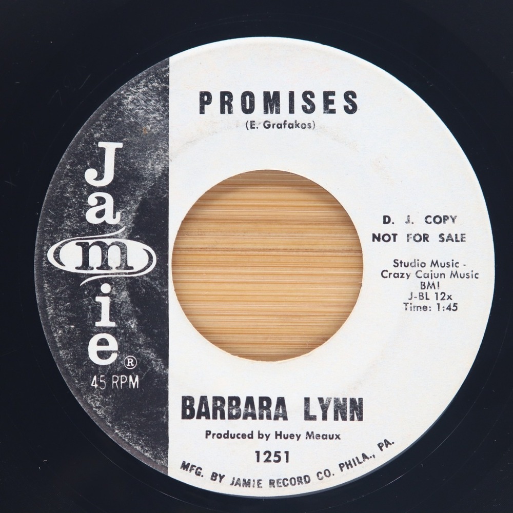 BARBARA LYNN - PROMISES / TO LOVE OR NOT TO LOVE - SOUL 45 PROMO JAMIE